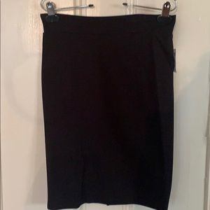 Black stretchy pencil skirt